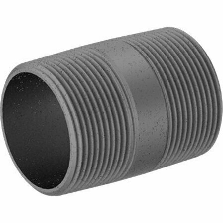 BSC PREFERRED Standard-Wall Galvanized Steel Threaded Pipe Nipple Threaded on Both Ends 1-1/2 NPT 2-1/2 Long 4549K653